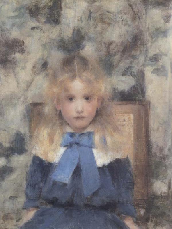 Fernand Khnopff Portrait of Miss Van Der Hecht Sweden oil painting art
